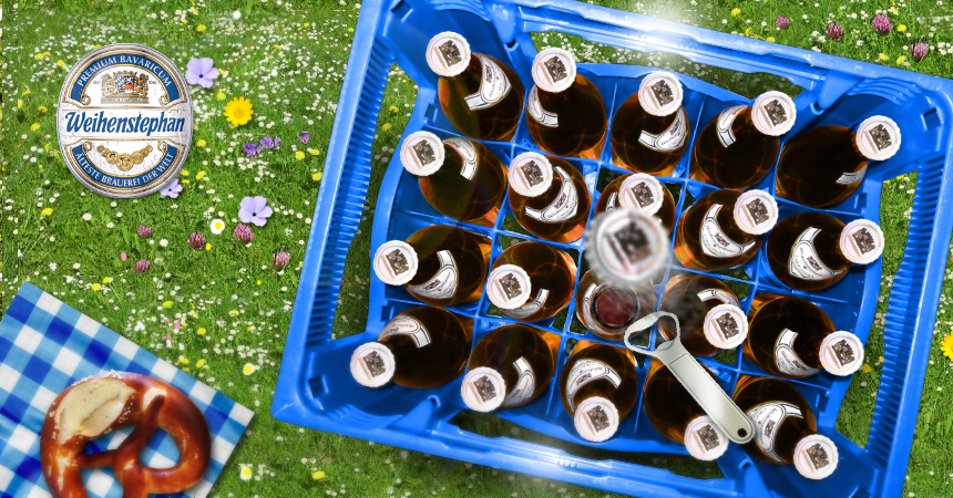 The Beer-case Game - our newest Flash game for Weihenstephan.